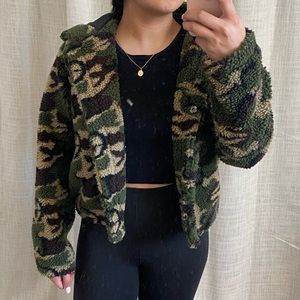 Camo Teddy Jacket